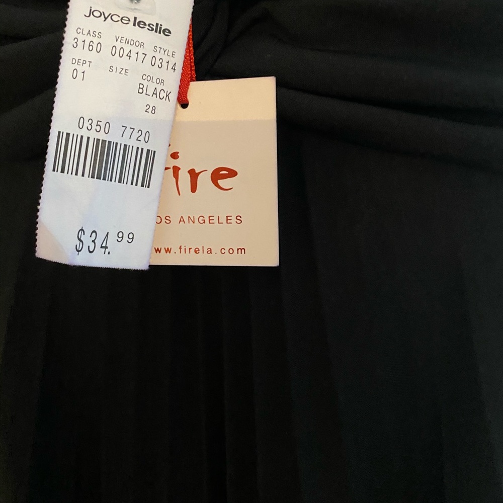 NWT BLACK STRAPLESS DRESS - Picture 7 of 7